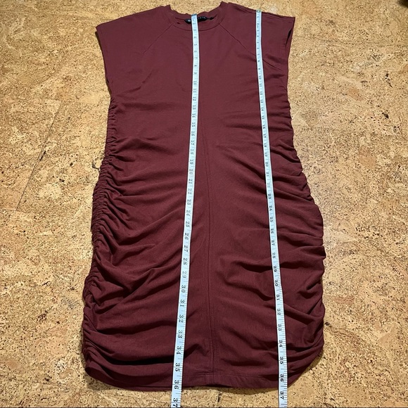Athleta Apres Ruched Cap Sleeve Dress Sz M - Picture 11 of 11